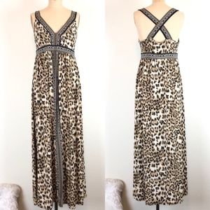 INC International Concepts Leopard Maxi Dress P/S
